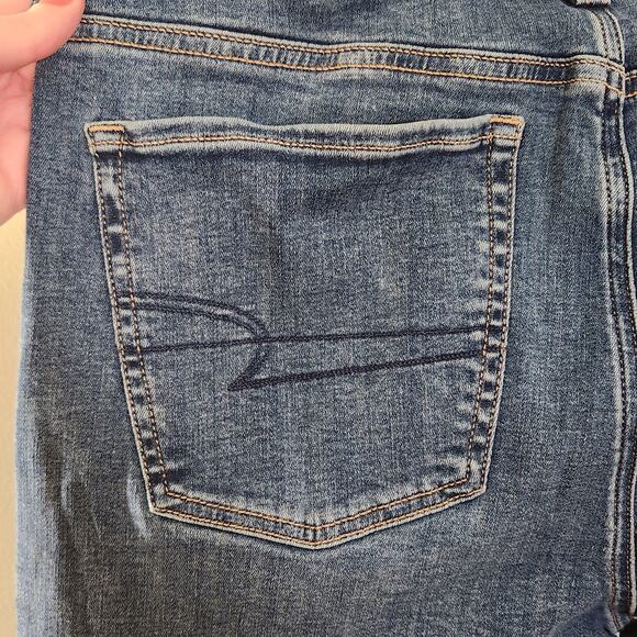 AE NWT Next Level Low-Rise Kick Bootcut Jean X Short, Size 14 - Picture 10 of 11